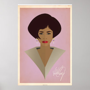 Whitney Houston, minimalistisches Icon-Design Poster