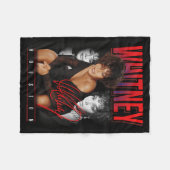 Whitney Houston Retro Foto Collage Fleecedecke (Vorderseite (Horizontal))