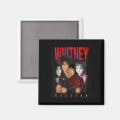 Whitney Houston Retro Foto Collage Magnet (Vorderseite/Rückseite)
