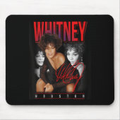 Whitney Houston Retro Foto Collage Mousepad (Vorne)