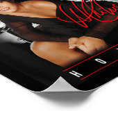 Whitney Houston Retro Foto Collage Poster (Ecke)