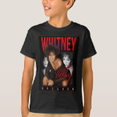 Whitney Houston Retro Foto Collage T-Shirt (Vorderseite)