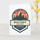 Whitney mountain peak climbing and hiking karte (Gelbe Blume)