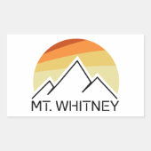 Whitney Retro Rechteckiger Aufkleber (Vorderseite)