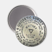 Whitney Summit Marker Magnet (Vorderseite/Rückseite)