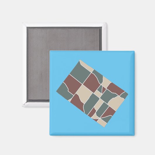 Whitpain Township Map Magnet (Vorderseite/Rückseite)