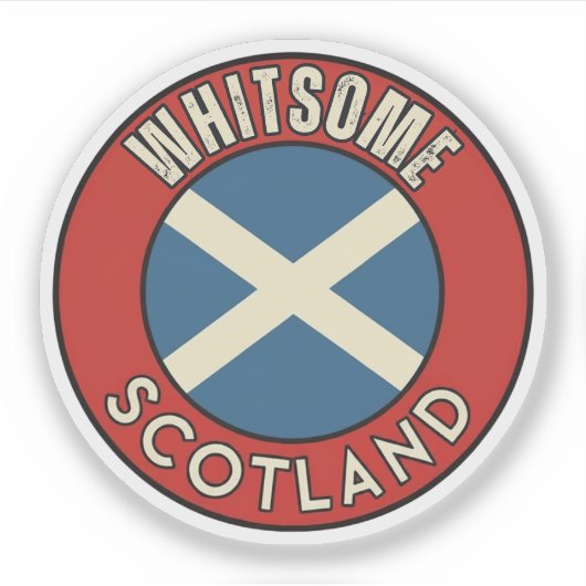 Whitsome, Schottland Aufkleber (Vorderseite)
