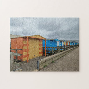 Whitstable Beach Hütten View Puzzle