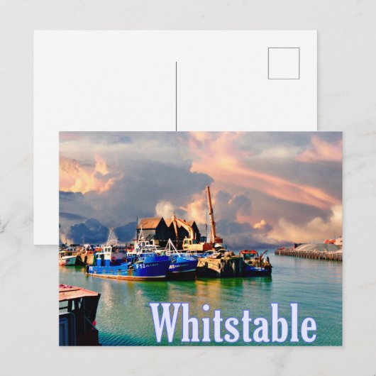 Whitstable Harbour Postkarte (Vorne/Hinten)