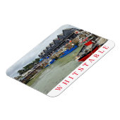Whitstable harbour view Kühlschrankmagnet Magnet (Linke Seite)