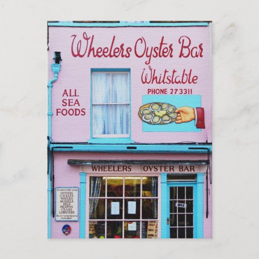 Whitstable Oyster Bar Postkarte (Vorderseite)