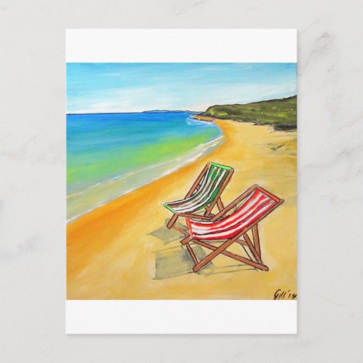 Whitsunday Beach Chairs Postkarte (Vorderseite)