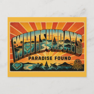 Whitsunday-Inseln Paradies gefunden Queensland Postkarte