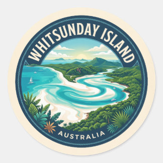 Whitsunday Island Australien Runder Aufkleber