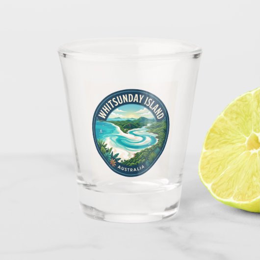 Whitsunday Island Australien Schnapsglas (Vorderseite)
