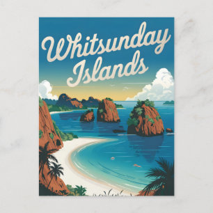 Whitsunday Island Australien Vintage Postkarte