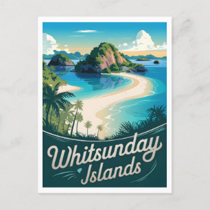 Whitsunday Island Australien Vintage Postkarte