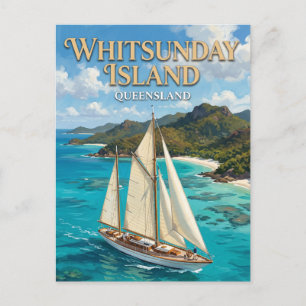 Whitsunday Island Segeln Airlie Beach Australien Postkarte