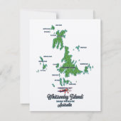 Whitsunday Islands Australia Kartenposter (Rückseite)