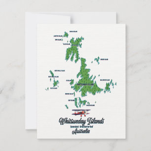 Whitsunday Islands Australia Kartenposter