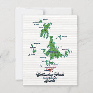 Whitsunday Islands Australia Kartenposter