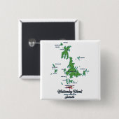 Whitsunday Islands Australia Kartenposter Button (Vorne & Hinten)