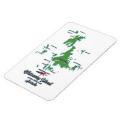Whitsunday Islands Australia Kartenposter Magnet (Linke Seite)