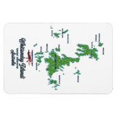 Whitsunday Islands Australia Kartenposter Magnet (Horizontal)