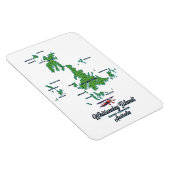 Whitsunday Islands Australia Kartenposter Magnet (Rechte Seite)