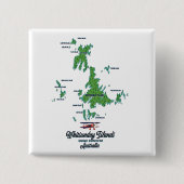 Whitsunday Islands Australien Kartenposter Button (Vorderseite)
