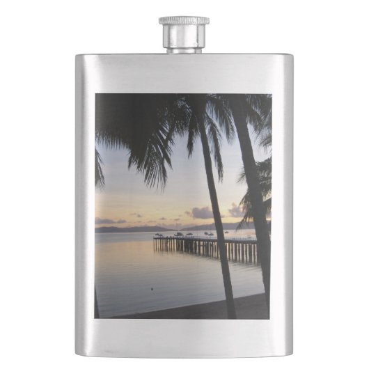 Whitsunday Islands Sunset Classic Flask Flachmann (Vorderseite)