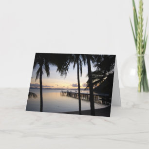 Whitsunday Islands Sunset Folded Card Karte