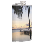 Whitsunday Islands Sunset Vinyl Wrapped Flask Flachmann (Rechts)