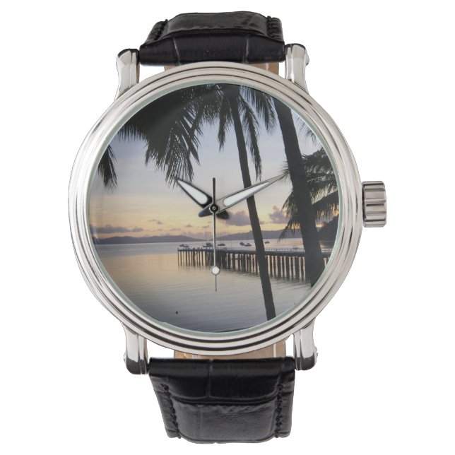 Whitsunday Islands Sunset Watch Armbanduhr (Vorderseite)