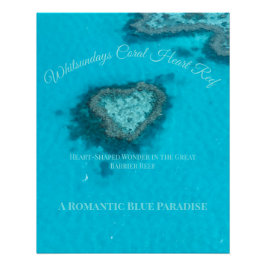 Whitsundays Coral Heart Reef – Romantisch  Poster