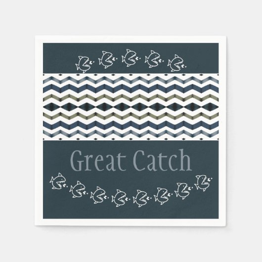 Whitsy Fish Serviette (Vorderseite)