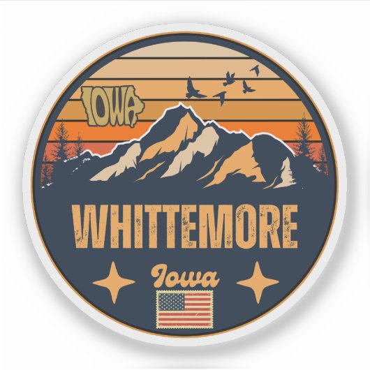 Whittemore, Iowa Aufkleber (Vorderseite)