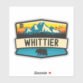 Whittier, Alaska Aufkleber (Blatt)