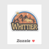 Whittier, Alaska-Aufkleber Aufkleber (Blatt)