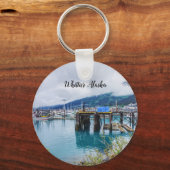 Whittier Alaska Hafen Schlüsselkette Schlüsselanhänger (Vorderseite)