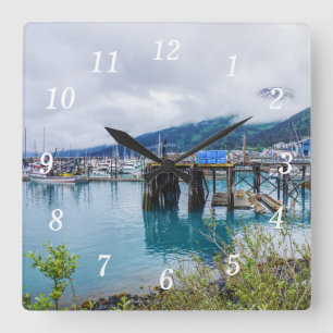 Whittier Alaska Hafen Wall Uhr