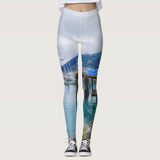 Whittier Alaska Harbor Leggings (Vorderseite)
