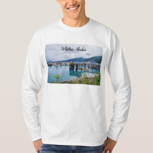 Whittier Alaska Harbor Men's Long Sleeve Shirt (Vorderseite)