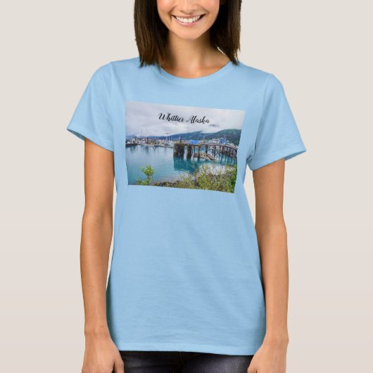 Whittier Alaska Harbor T - Shirt (Vorderseite)
