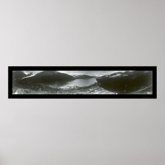 Whittier Alaska Landschaftlich Foto 1957 Poster (Vorne)