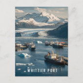 Whittier, Alaska Port Postkarte (Vorderseite)