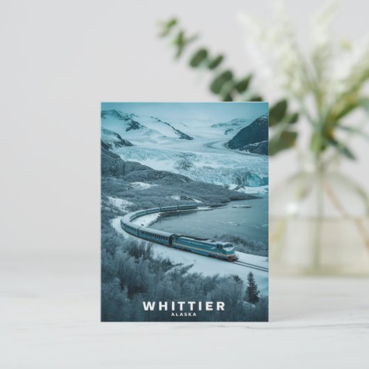 Whittier, Alaska Postkarte (Stehend Vorderseite)