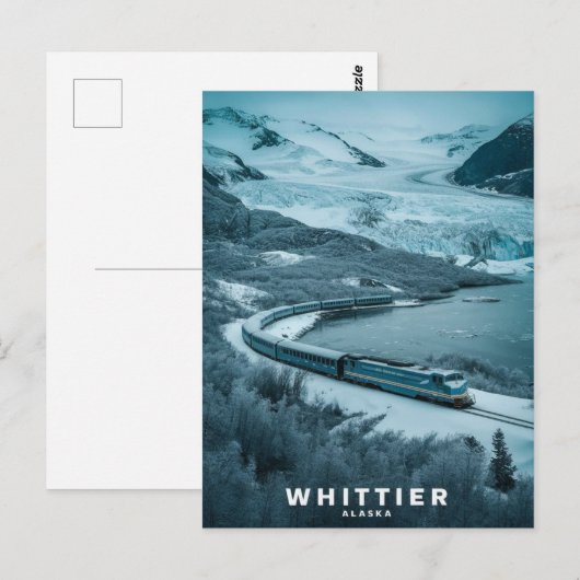 Whittier, Alaska Postkarte (Vorne/Hinten)