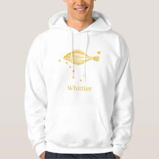 Whittier Alaska Staatsflagge Halibut Fischen Hoodie