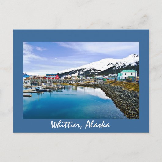 Whittier, Alaska, USA Postkarte (Vorderseite)